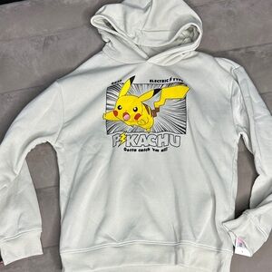Pokémon‎ Pikachu Graphic Hoodie Boys Size 10/12 Large